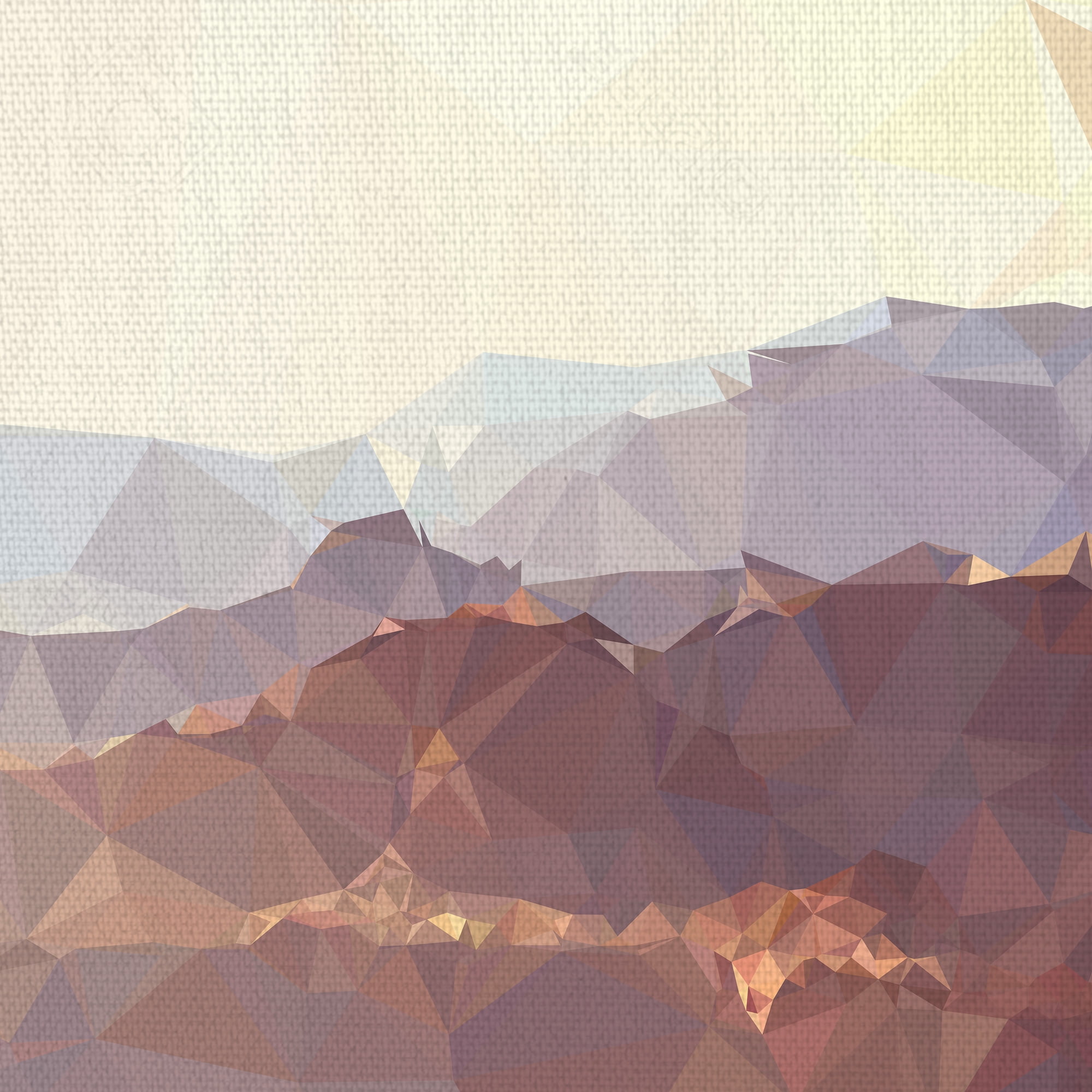 Masterpiece Art Gallery Faceted Desert 2 Geometric Layers By Studio Arts Canvas Art Print 22" x 28"