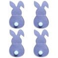 thumbnail image 4 of Birdeem Set of 4 Bunny Flatware Holders Easter Bunny Cutlery Bag Rabbit Cutlery Set with Tail, 4 of 8