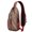 Red and Green, variant on Sling Backpack,Red Christmas Deer and Tree Pattern Crossbody Bag with Water Bottle Holder,Waterproof Sling Bag for Men/Women with Chest Phone Holder for Hiking,Travel