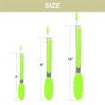 thumbnail image 2 of FULIER 3Pcs Stainless Steel Kitchen Tongs Silicone Cooking Tongs Green, 2 of 4