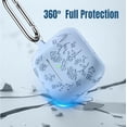 thumbnail image 4 of Comvin For Airpods 4 & 5 Case Cover for Women with Cleaner Kit, Cute Silicone Engraved Rose Case, Blue, 4 of 8