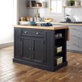 thumbnail image 1 of Homestyles Nantucket Wood Kitchen Island in Black, 1 of 15