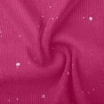 thumbnail image 5 of Womens Sparkly Sequin Jacket Girls Cropped Cardigan Blazer Shrugs Mesh Glitter Jacket for Evening Dress Hot Pink S, 5 of 5