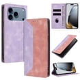 thumbnail image 2 of Funda FOXDOCK para iPhone 17 Pro de Cuero Premium Bicolor con Ranuras RFID, Carcasa Tipo Billetera Antigolpes y Soporte Plegable, 2 of 6