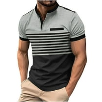 ZCFZJW Mens Polo Shirt Short Sleeve Sports Golf Tennis Shirts for Men Loose Lightweight Summer Collared Casual Regular Fit Workout T-Shirt Tops Gray XXL