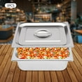 thumbnail image 5 of Miumaeov 3 Pack 4.23QT Table Plates 4'' Deep Stainless Steel Steam Food Serving Pans with Lids, 5 of 24