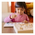 thumbnail image 6 of Deluxe Letters and Numbers Wooden Stamp Set ABCs 123s With Activity Book, 4-Color Stamp Pad, 6 of 9