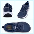 thumbnail image 6 of Wide Toe Box Shoes for Women Arch Support Walking Shoes Plantar Fasciitis Orthotic Tennis Sneakers Black US 9, 6 of 6
