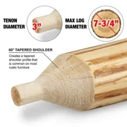 Lumberjack Tools 3 XL Industrial Tenon Cutter TTA3000L Log Furniture