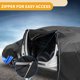 thumbnail image 4 of Cubierta impermeable para coche Unique Bargains, cubierta exterior completa 210D Oxford, negra y azul, con cremallera en la puerta, protección para todo clima, lluvia, sol y nieve, para Toyota RAV4., 4 of 6
