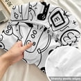 thumbnail image 4 of Twin Sze Fitted Sheet Set - Video Game 2 Piece Bedding Sets 16" Deep Pocket Fitted Sheet with 1 Pillowcase, Black White Game Controller Monochrome Brushed Microfiber Hotel Luxury Bed Sheets, 4 of 9