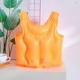 thumbnail image 2 of Chaleco salvavidas para niños Chaleco de flotabilidad de natación inflable de PVC (naranja S), 2 of 8