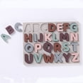 thumbnail image 3 of Rompecabezas del alfabeto de silicona, juguetes del alfabeto con forma de rompecabezas ABC con tablero de rompecabezas y bloques de letras suaves para niños pequeños, preescolar Montessori, 3 of 5