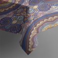 thumbnail image 3 of Multicolor Ethnic Geometric Pattern (4) Rectangle Tablecloth 60"x84",Waterproof Polyester Rectangle Table Cloth, Wipeable Spillproof Polyester Tablecloth for Dining, Camping, Indoor and Outdoor, 3 of 5