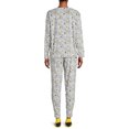 thumbnail image 3 of Peanuts Snoopy Women's and Women's Plus Pajama Set, 3-Piece, 3 of 6