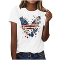 thumbnail image 2 of AnuYalue 250th Anniversary USA Shirt Women 4th of July Blouse 1776-2026 250 Years Tops Short Sleeve Crewneck Patriotic T-Shirts, 2 of 5