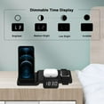 thumbnail image 4 of MesaSe Greatlizard 15W Wireless Charger Station With Digital Display Clock 4 In 1 For  Mobile Phone Watch Headset Vertical Black, 4 of 6