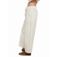 thumbnail image 2 of Pantalones Vaqueros Estilo Barril para Mujer, Informales, Anchos, Elásticos, de Tiro Medio, Estilo Boyfriend, Y2k, Holgados, con Cordón. L, 2 of 8