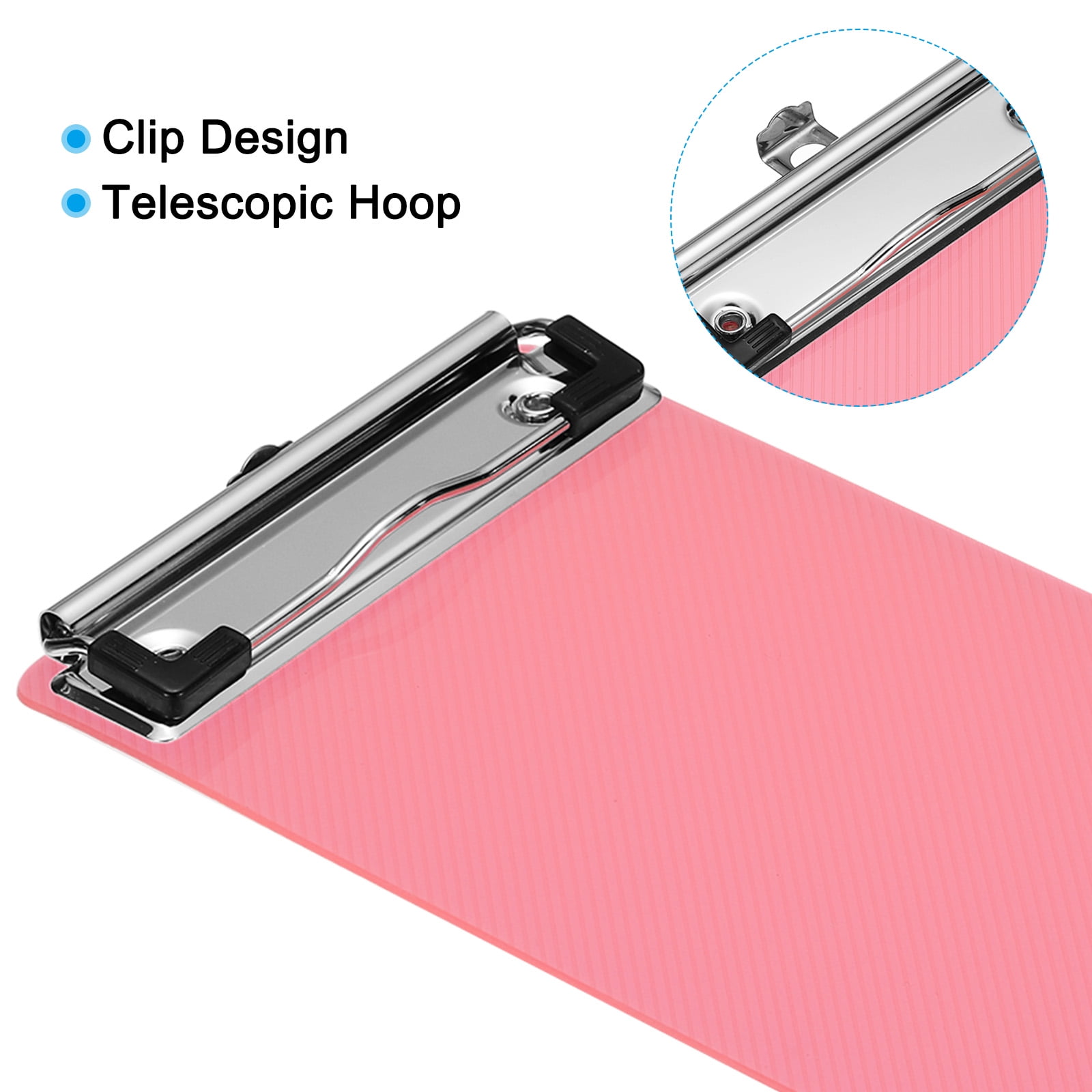 Uxcell Clipboards Letter Size Plastic Clear Hanging Clipboard 8.5"x11" A4 Home