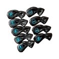 thumbnail image 1 of 9x Housse de Protection Imperméable pour Club de Golf Protection Universelle Noire, 1 of 9