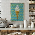 thumbnail image 2 of Ice Cream Blue Framed Art Modern Wall Decor, 2 of 15