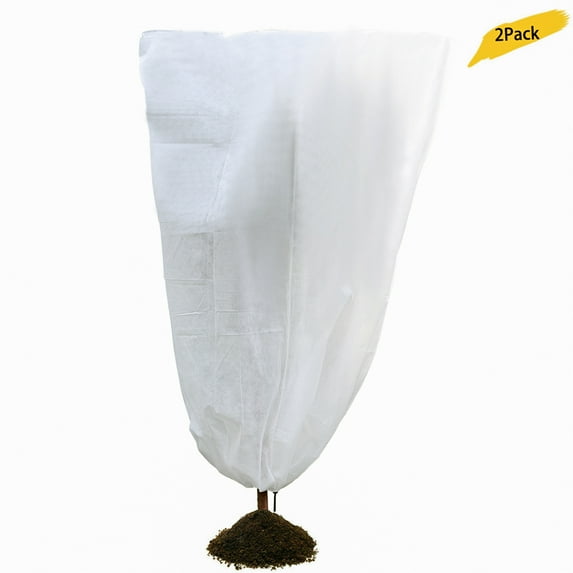 YIDEDE Plant Cover Warm Frost Blanket Shrub Jacket Rectangle Plant Frost Protection Cover 1.2 x 1.8M 2 Pcs;Shrub Jacket Rectangle Plant Frost Protection Cover 1.2 x 1.8M 2 Pcs