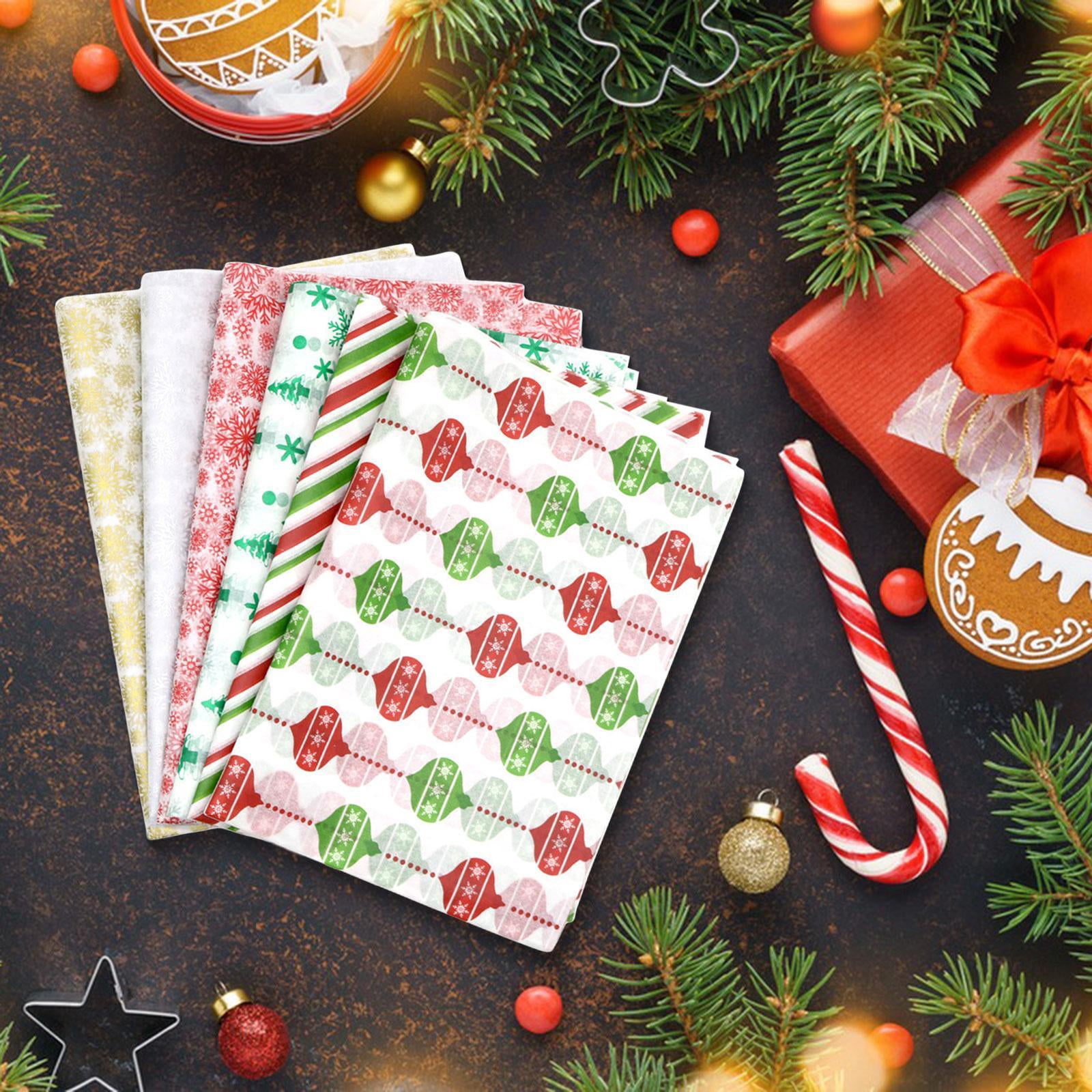 Sharprepublic Christmas Tissue Paper Sheets Decor Wrapping Papers for Engagement Valentine