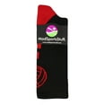 thumbnail image 2 of Volleyball Logo Crew Socks (Black/Scarlet, Large), 2 of 2