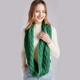 thumbnail image 6 of Women's Padded Loop Scarf Circular Knit Neck Warmer Winter Wool Blend Accessory, 6 of 8