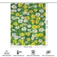 thumbnail image 2 of Floral Colorful Flower Waterproof Polyester Quick-Drying Shower Curtain for Bathroom with 12 Hooks, 2 of 6