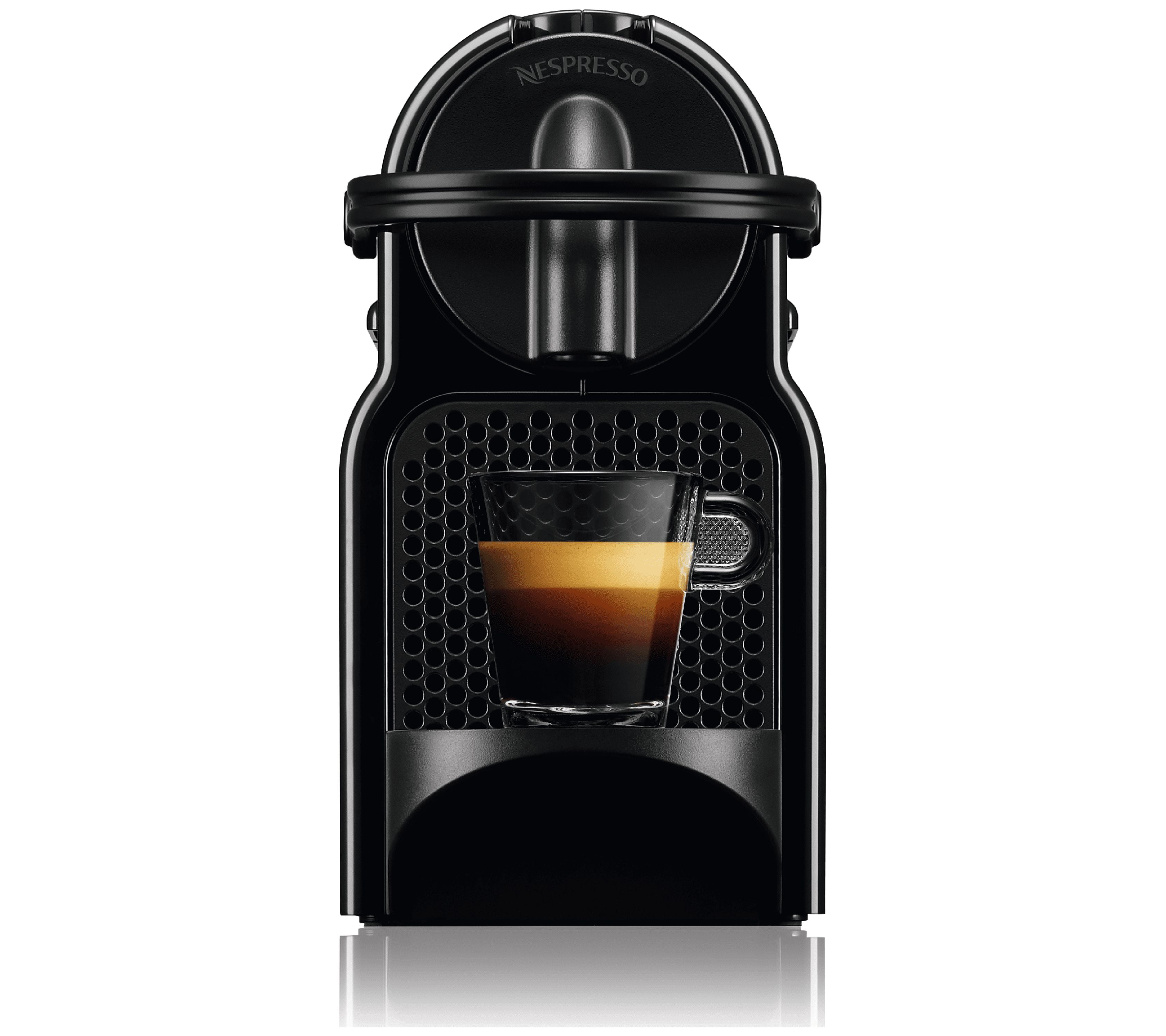 Nespresso Inissia Black Single-Serve Espresso Machine w/Milk Frother -  9000236