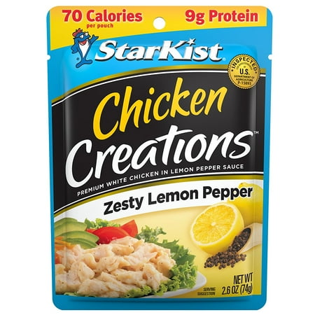 Chicken Chicks - (3 Pack) StarKist Chicken Creations Zesty Lemon Pepper Chicken, 2.6 oz. Pouch