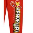 thumbnail image 6 of Marvel Iron Man and His Awesome Friends Toddler Boy or Girl Cosplay Fleece Hoodie and Pants Set Red Yellow, 6 of 6