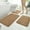 Champagne, variant on Haitang Grocery U-shaped+rectangular Floor Mat 2/3 Piece Set, Absorbent, Non Slip, Soft and Durable, Suitable for Multiple Scenarios, Including Bathroom Toilet Area and Shower Area