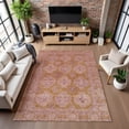 thumbnail image 7 of Addison Rugs Mayfield Premium Machine Washable Transitional Border Blush Rectangle Rug, 9' x 12', 7 of 7