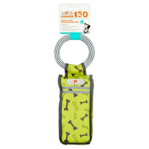 ASPCA Ruff n? Tuff Canteen Dog Toy, Green
