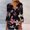 Pink, variant on Womens Tops Summer Trendy Print V Neck 3/4 Sleeve Blouse Spring Tops for Women