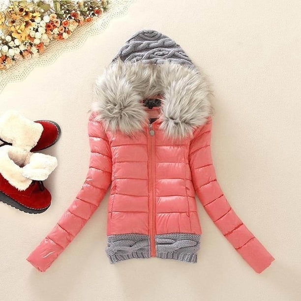 Puntoco Moda Sólido Mujer Casual Más Grueso Invierno Slim Abrigo Abrigo Puntoco Puntoco-1