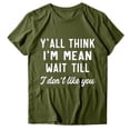 thumbnail image 4 of YHAJDS Women's Basic T-shirts Solid Color Short Sleeve Round Neck Casual Tee Top, 4 of 4