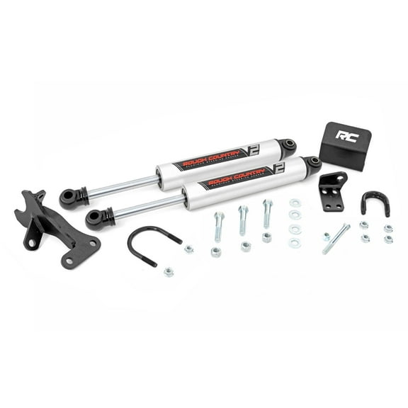 Rough Country V2 Dual Steering Stabilizer for 99-04 Jeep Grand Cherokee- 8749670