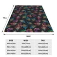 thumbnail image 3 of Honeii Feathers And Butterflies Print Fleece Blanket - Throw Blanket for Bed, Sofa, Couch, Camping, and Travel , Microplush Ultra Soft Warm Blanket-40"x30", 3 of 7