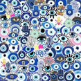 thumbnail image 1 of 104pcs Evil Eye Stickers Vinyl Eyes Sticker Colorful Evil Decal Waterproof Laptop Decals Aesthetic Stickers for Water Bottles Skateboard Scrapbook Aes, 1 of 4
