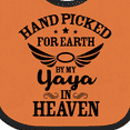 thumbnail image 4 of Inktastic Handpicked for Earth by My Yaya in Heaven with Angel Wings Boys or Girls Baby Bib, 4 of 4