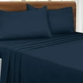 thumbnail image 4 of BELIZZI HOME King Sheet Set - Double Brushed Microfiber Bedding Sets King, 4 Piece Deep Pocket King Size Bedding Sets - Ultra Soft, Easy-Fit, Wrinkle Free, Quick Dry King Sheets - Mineral Blue, 4 of 5