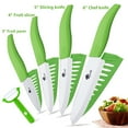 thumbnail image 3 of Akatsuki Ceramic Knife Set 9-Piece Kitchen Chef Paring Knives Set with Covers,3", 4", 5", 6" Vegetable Fruit Cooking Knife and a Peeler, 3 of 9