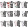 thumbnail image 4 of Placas para estampar uñas con diseños navideños de copos de nieve, plantillas reutilizables para decoración de uñas en invierno., 4 of 4