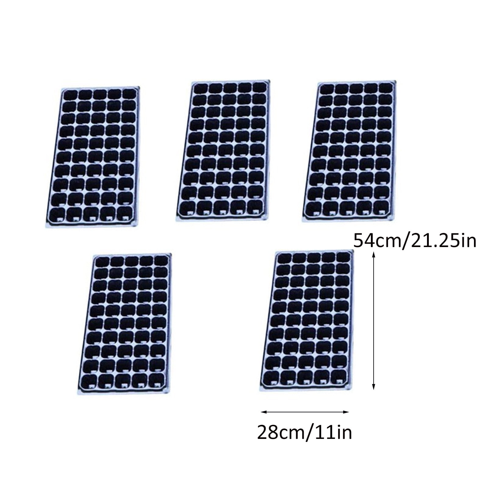 PEIBang 5 Pack 50 Cells Seed Starter Trays,Durable Nursery Flats for Seedling,Seed Germination and Plant Propagation
