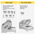 thumbnail image 5 of GUERMOK Thermal Shipping Label Holder for Rolls & Fan-Fold, Fragile Stickers for Shipping, Label Stand Desktop Printer Holder-Home Office Accessory Sticker Dispenser for Holographic (Gray), 5 of 7
