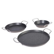 Curtis Stone 3-piece Dura-Pan Nonstick Nesting Skillet Set Open Box