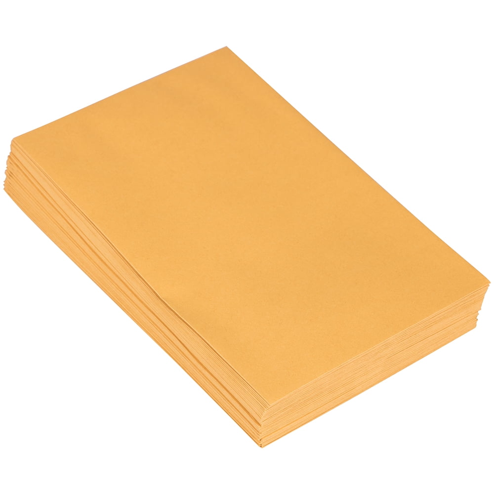JAM Paper Open End Catalog Envelopes, 6 x 9, Brown Medium Kraft Manila, 100 per Pack